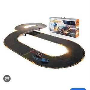 Electric Race Track Playset - Black and Orange